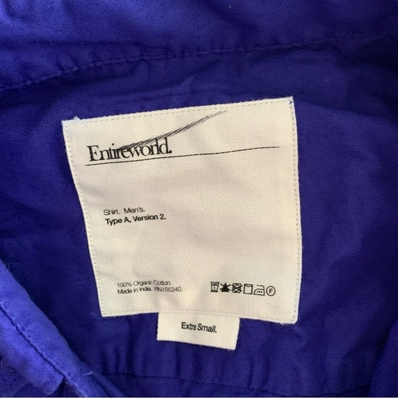 Entireworld Slim-Fit Button-Down Organic Cotton Oxford Shirt Type A Version 2 - Picture 6 of 8